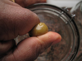 Marinated olives