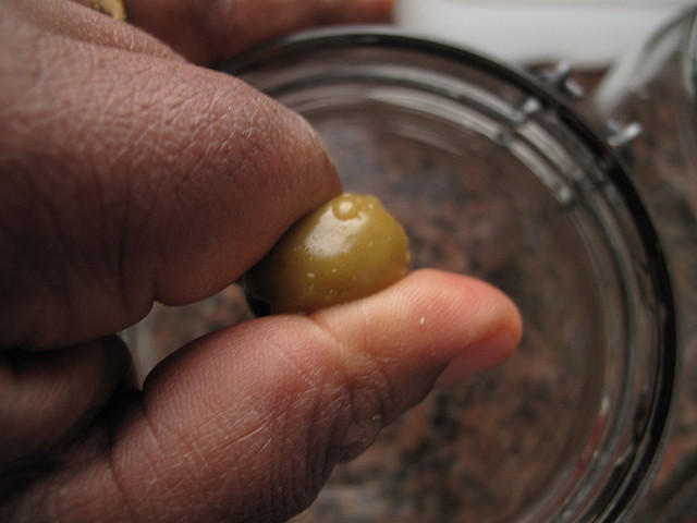 Marinated olives
