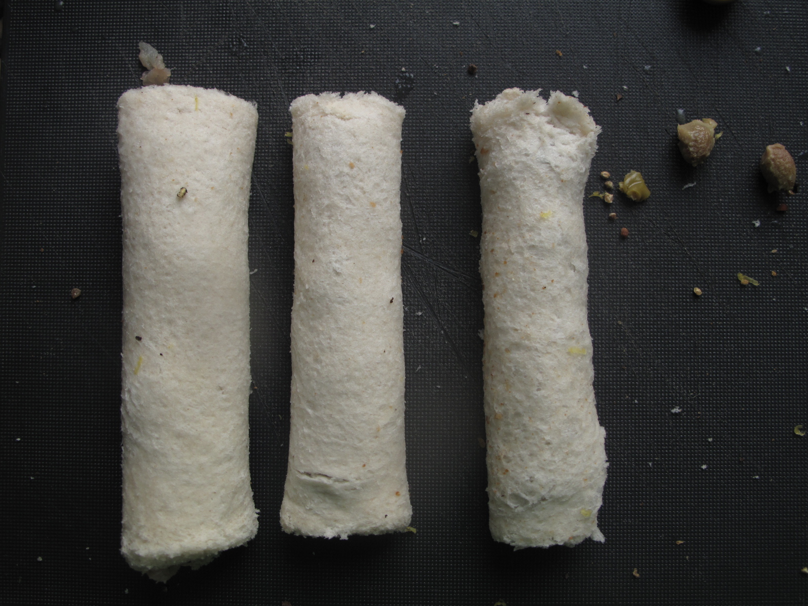 Smoked Mackerel Roll with Olive-Apple sauce