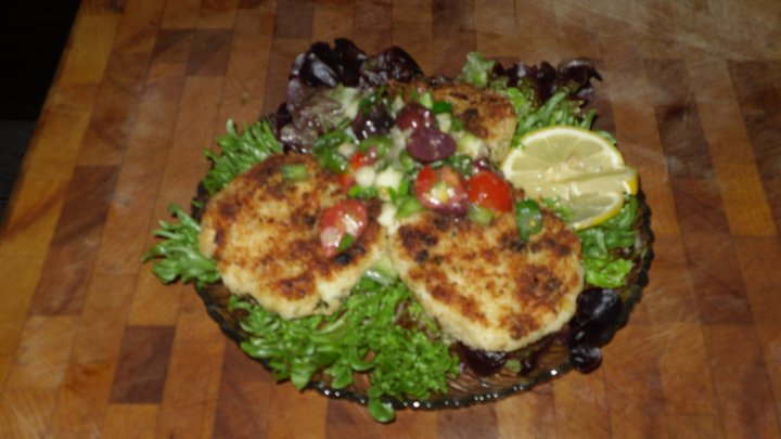 Skate Croquettes with Preserved Lemon and Kalamata Relish