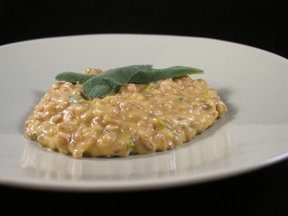 barley with sage and cheddar