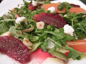 Blood Orange, Olive, and Arugula Salad