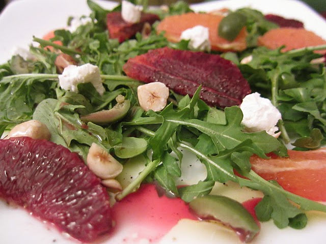 Blood Orange, Olive, and Arugula Salad
