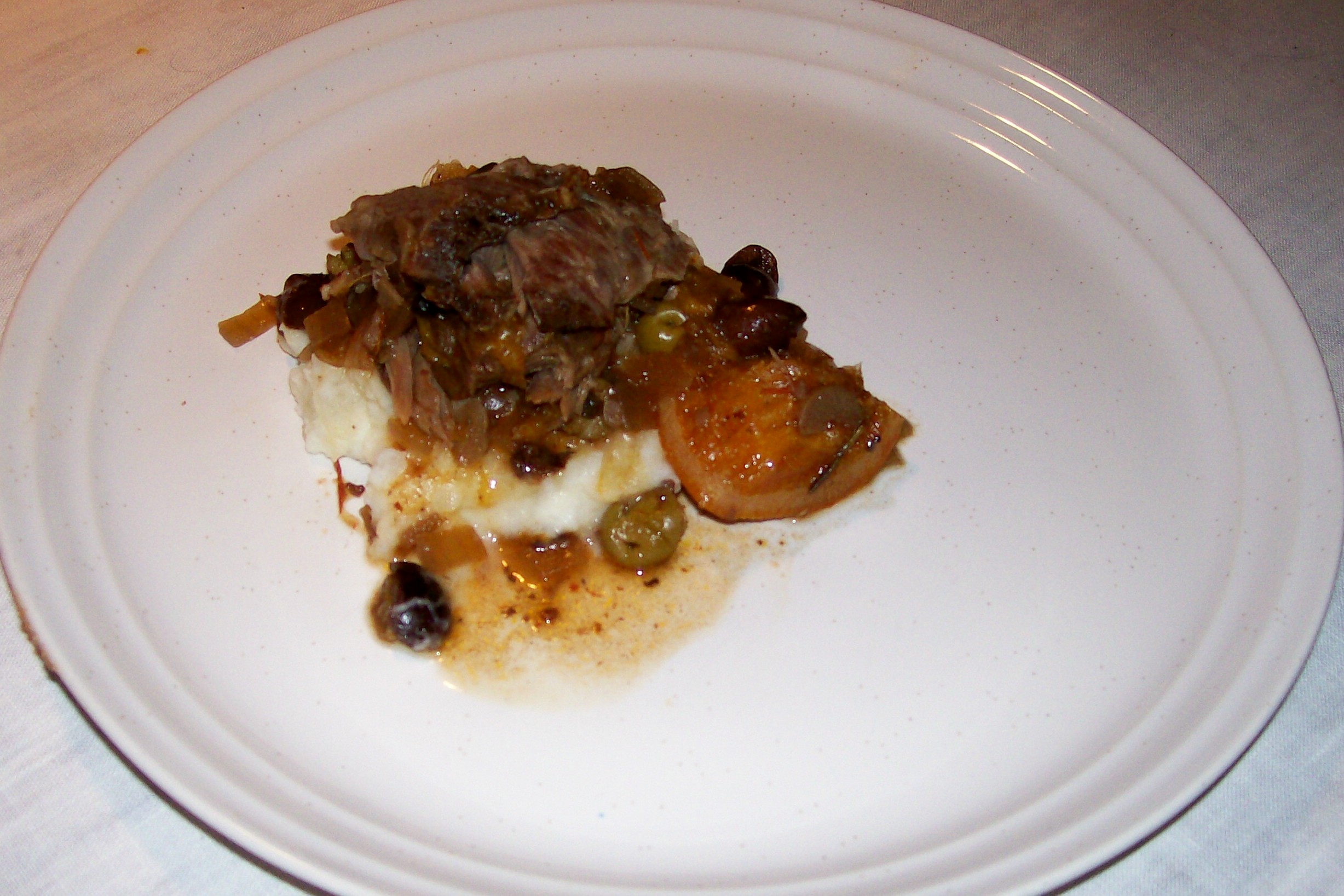 Braised Leg of Lamb with Olives and Orange