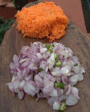 Carrot  Rava Upma 