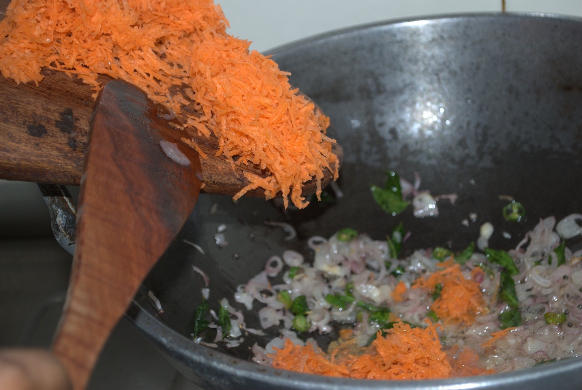 Carrot  Rava Upma 