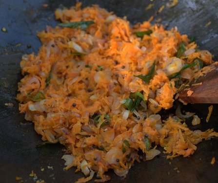 Carrot  Rava Upma 