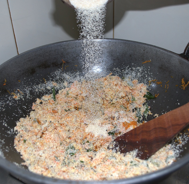 Carrot  Rava Upma 