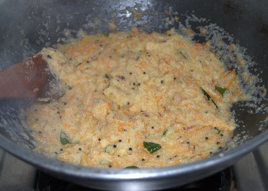 Carrot  Rava Upma 