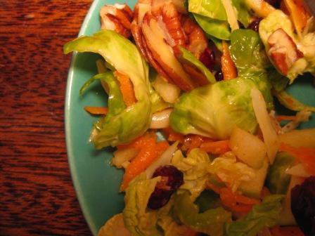 Fresh and Fruity Brussels Sprout Salad