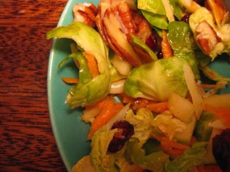 Fresh and Fruity Brussels Sprout Salad