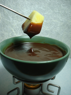 Coconut Cajeta & Chocolate Fondue