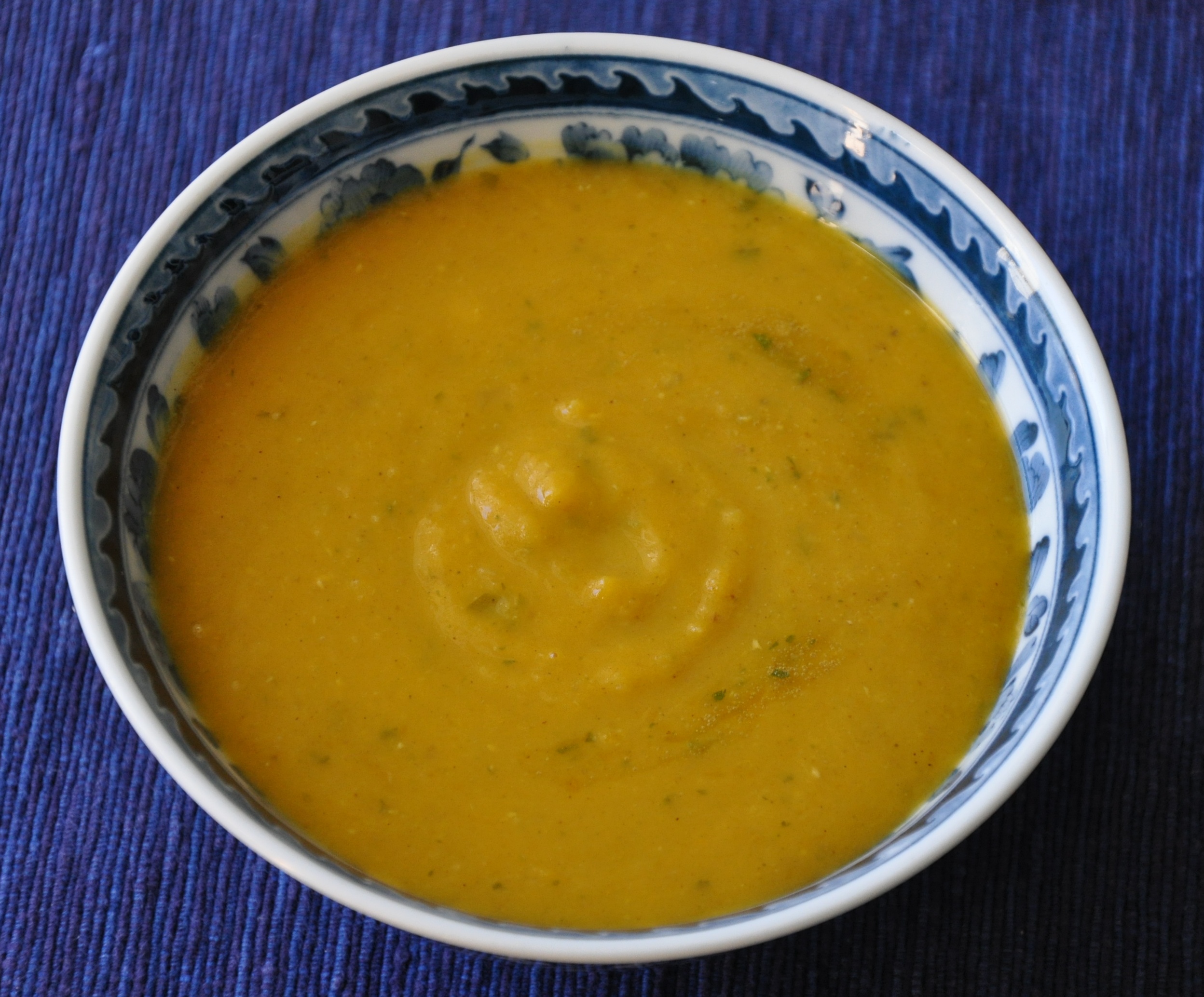 Roasted Winter Squash Red Lentil Soup