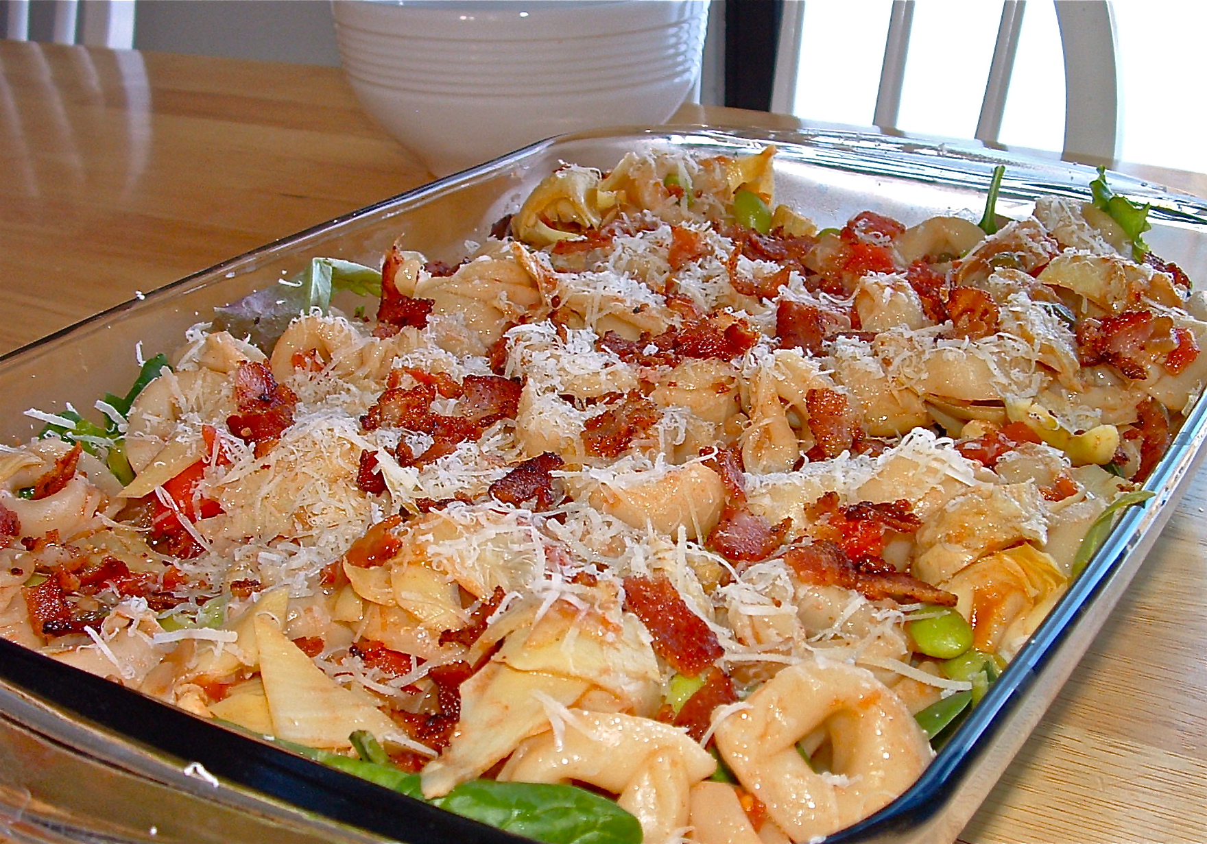 Warm Tortellini Salad