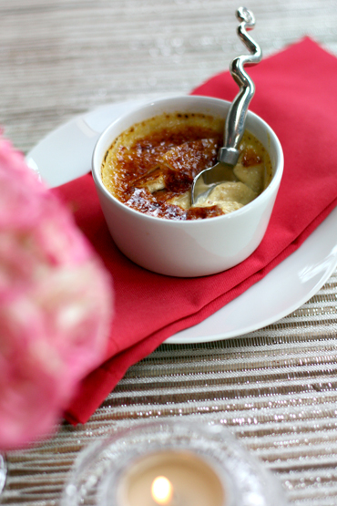Pumpkin Crème Brûlée with Fresh Ginger and Cinnamon