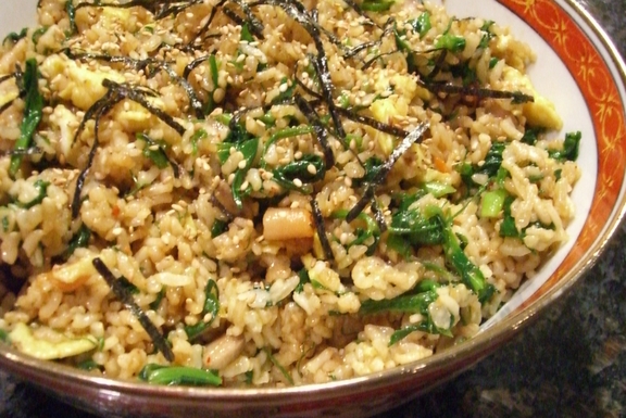 Kimchi Fried Brown Rice