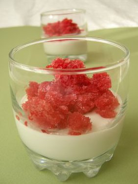 Coconut panna cotta