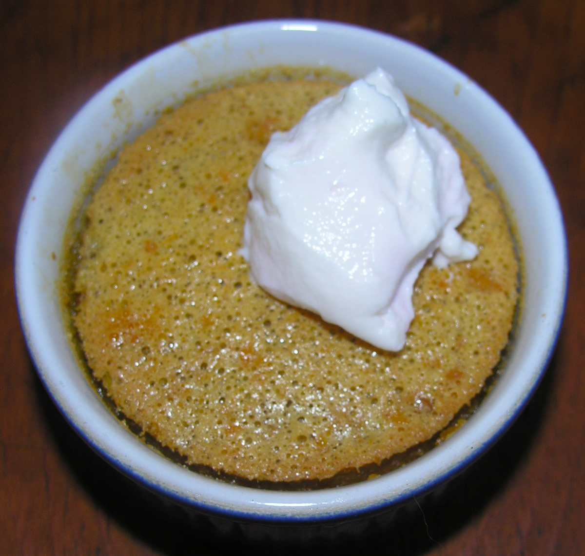 Maple, Meyer, and Muscovado Baked Pudding