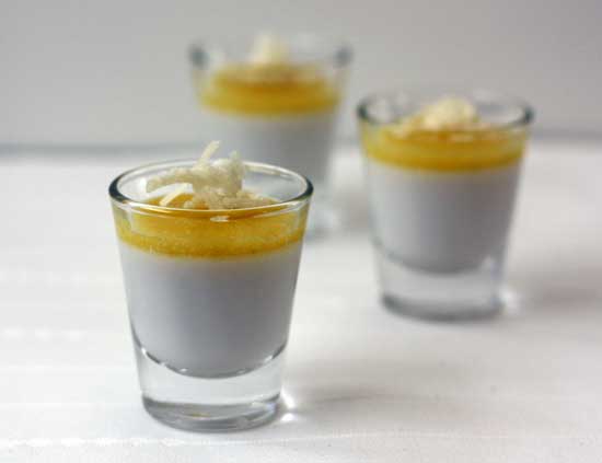 Coconut Panna Cotta with Lime Curd