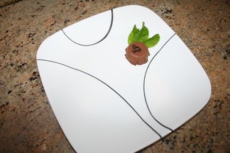 Mocha-mint Irish cream panna cotta