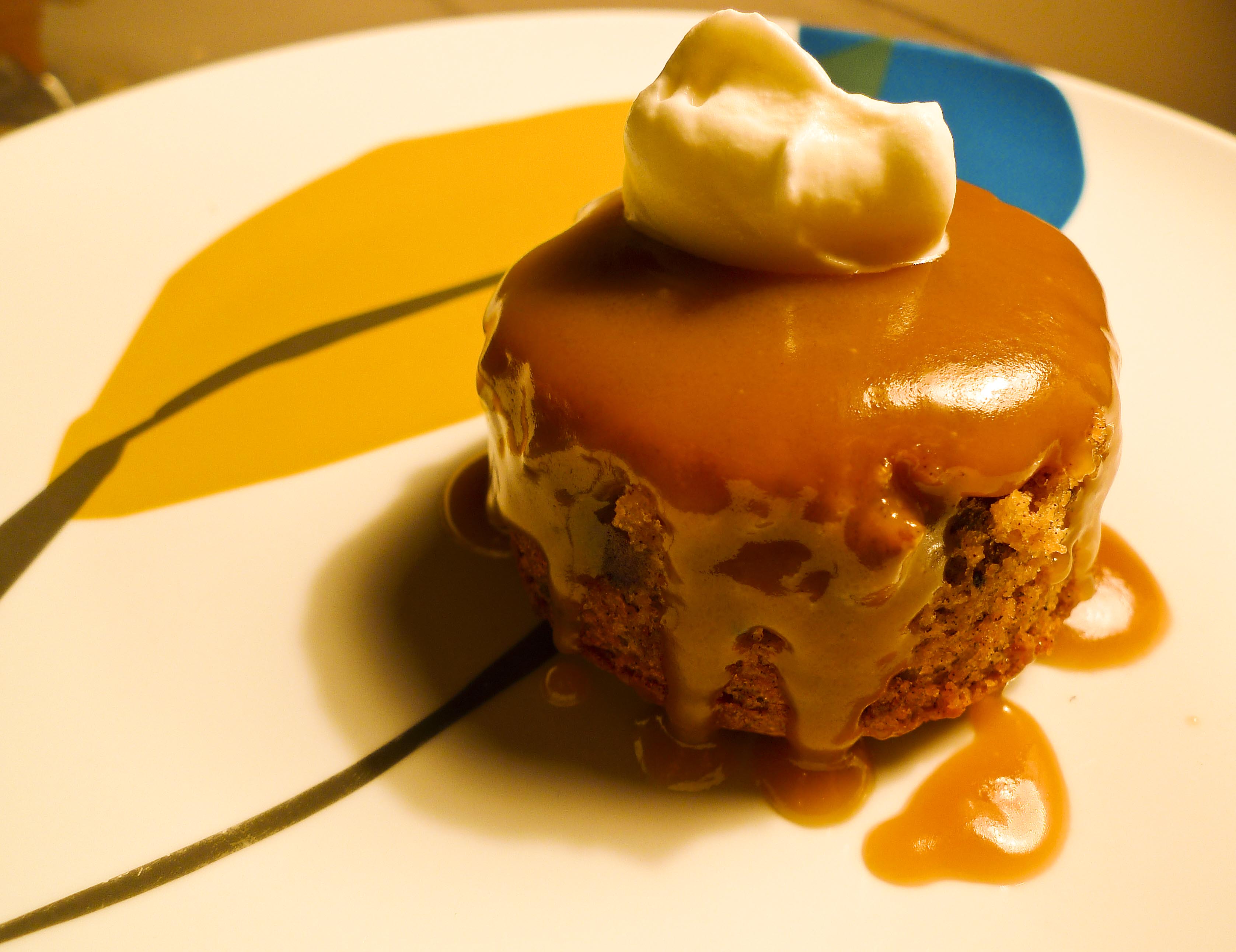 Individual Guinness Sticky Toffee Puddings w/ Ginger Cream