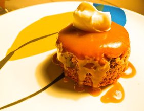 Individual Guinness Sticky Toffee Puddings w/ Ginger Cream