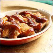 Sweet Potato Bread Pudding W/Cinnamon Caramel Sauce