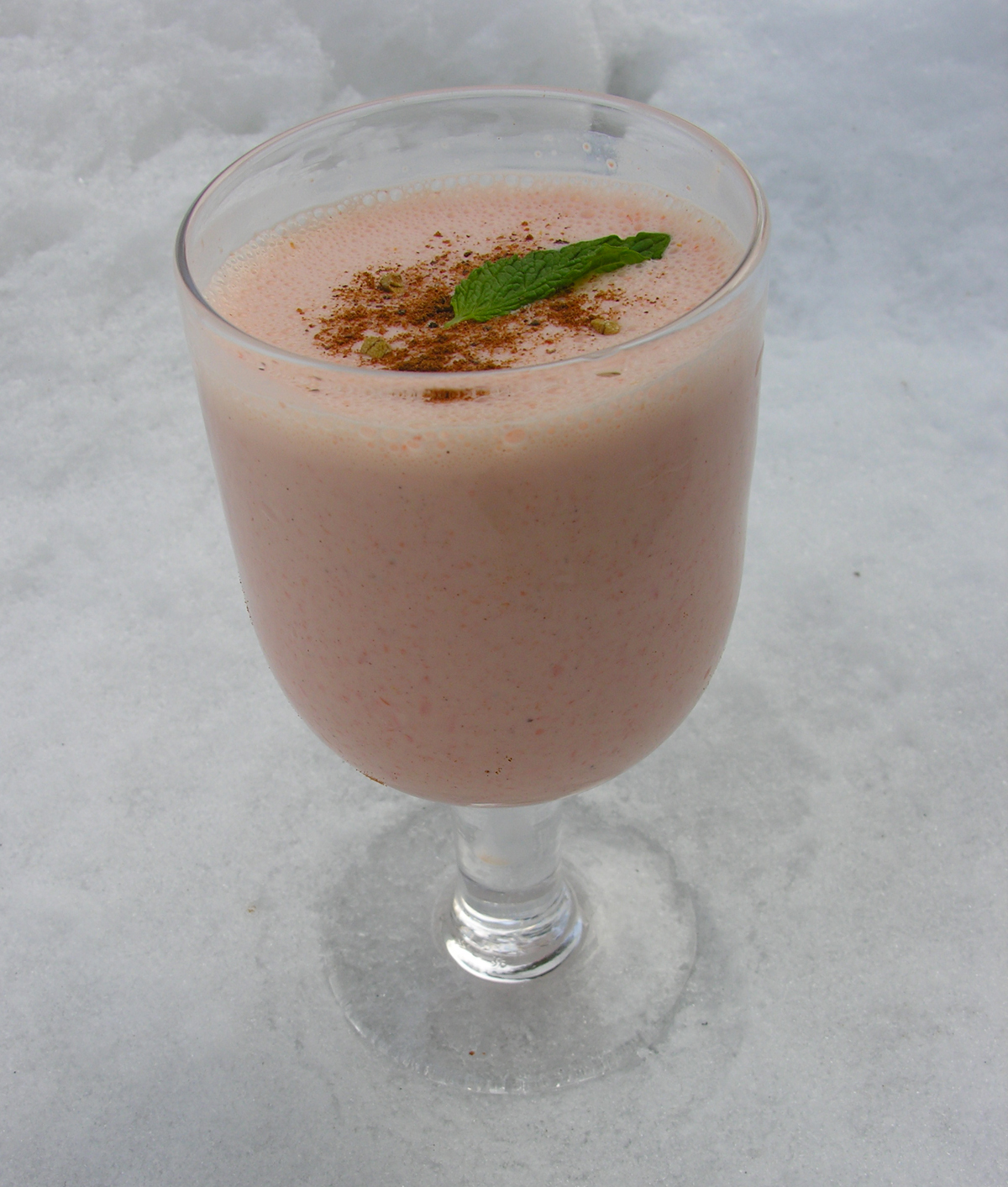 Spiced maple carrot lassi: iced or warm