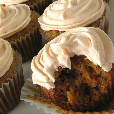 Carrot Cupcakes with Cream Cheese Frosting