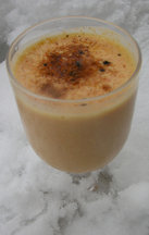 Spiced maple carrot lassi: iced or warm
