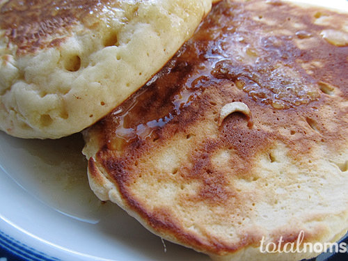 Carrot Pancakes with Honey Ginger Syrup