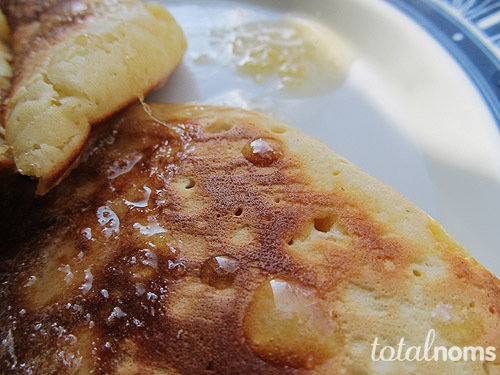 Carrot Pancakes with Honey Ginger Syrup