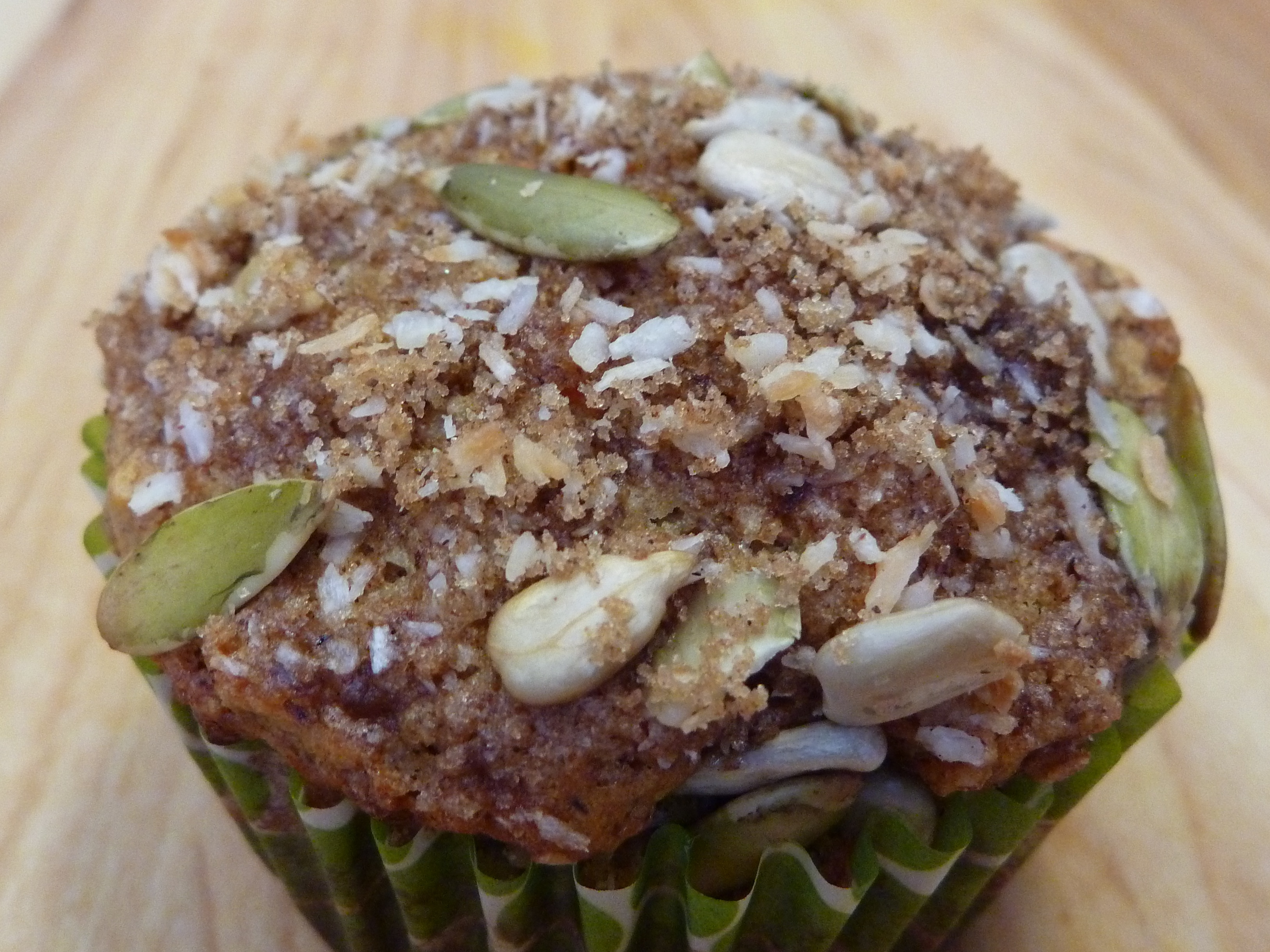Carrot Orange Oatmeal & Walnut Muffins