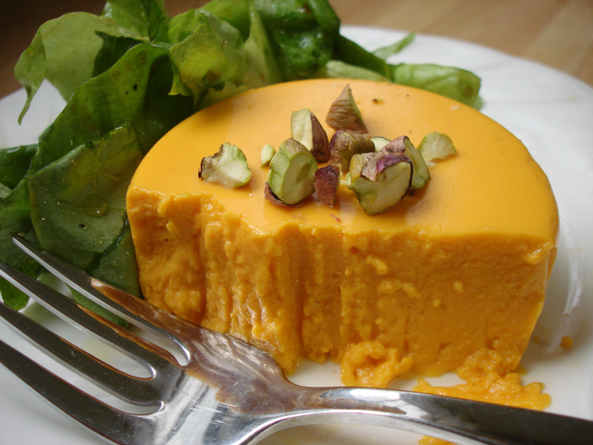 Savory Carrot Panna Cotta