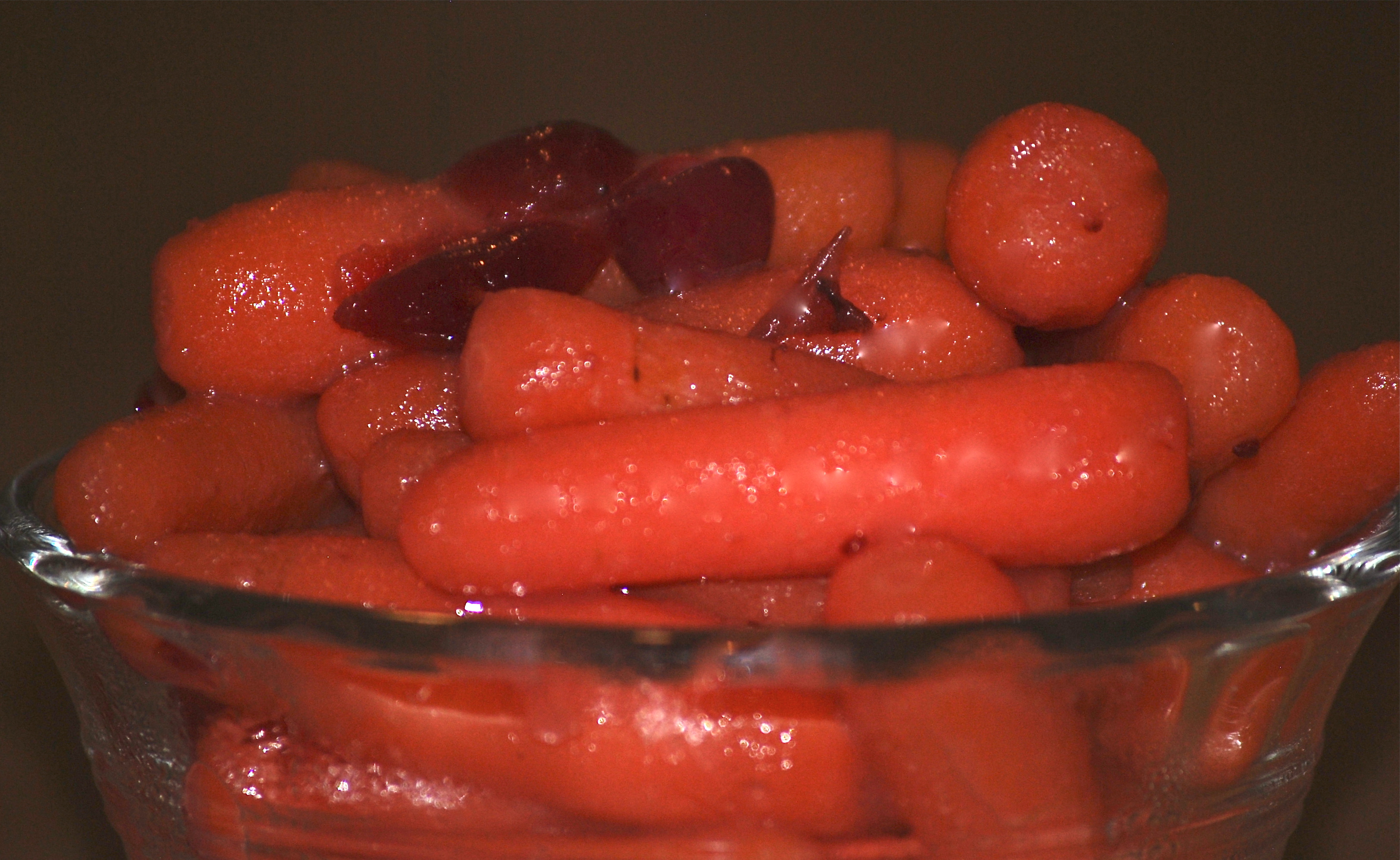 Baby Carrots in Cranberry-Orange Brandy Sauce