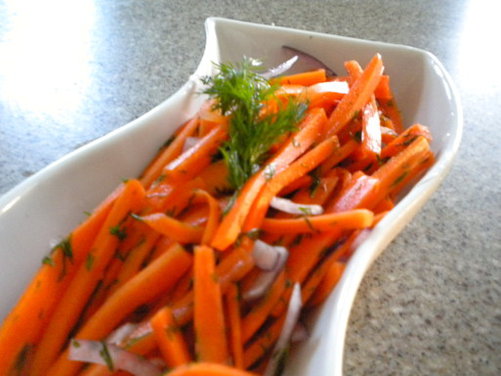 Wilted Dilled Carrots