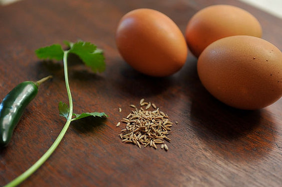 'Khagina': Aromatic Scrambled Eggs the Afghani / Pakistani way