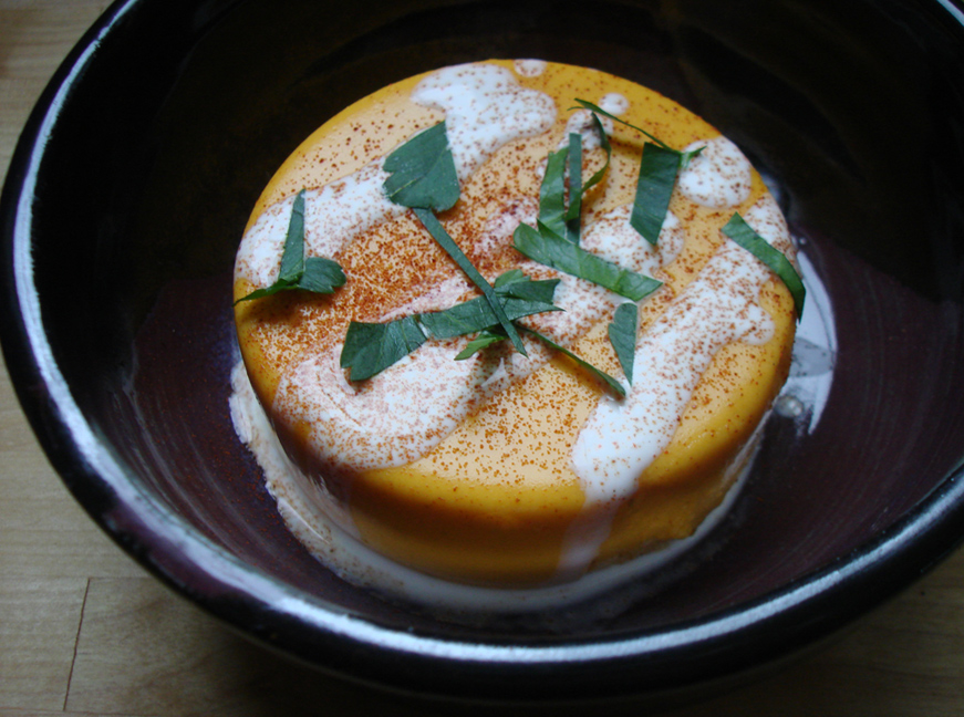 Savory Carrot Panna Cotta
