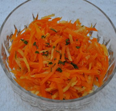 Roasted Carrot and Apple Slaw
