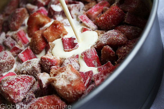 Rhubarb & Cream Tart