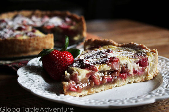 Rhubarb & Cream Tart