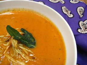 roasted vegetable soup and 'subzee' (make one, get one!)