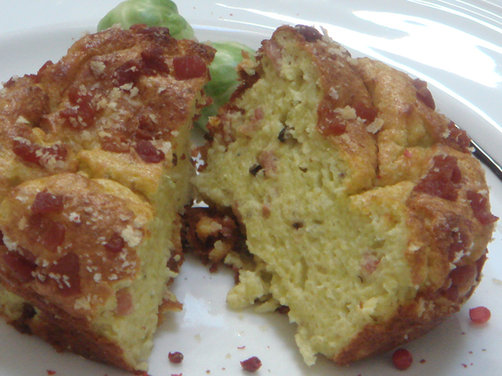 Brussels Sprouts and Cheese Soufflés