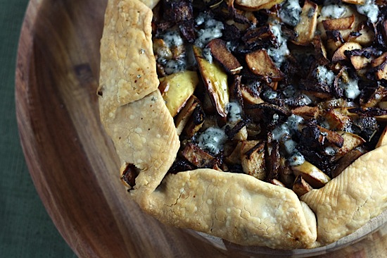 Savory Apple and Blue Cheese Tart