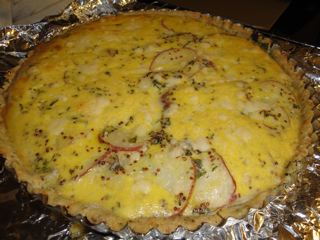 Savory Mustard Tart with Potatoes and Chard