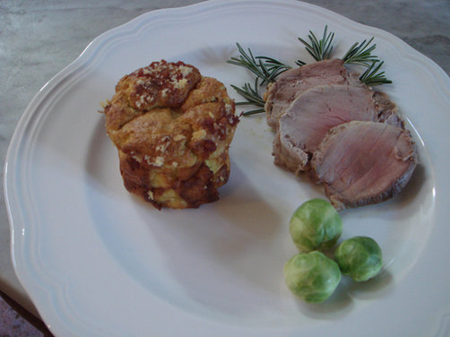 Brussels Sprouts and Cheese Soufflés