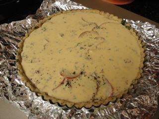 Savory Mustard Tart with Potatoes and Chard