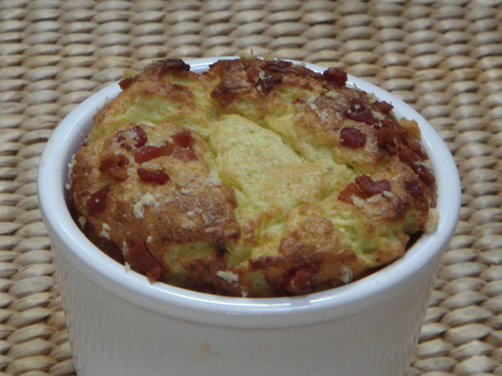 Brussels Sprouts and Cheese Soufflés
