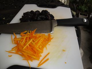 Orange Scented Almond Tart with Apples and Prune Jam