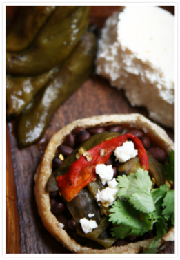 Sopes (Tartlet-like cakes made with masa harina)